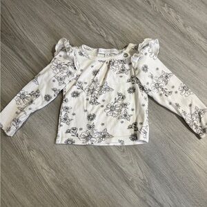 Rachel Zoe Floral Long Sleeve Kids Top